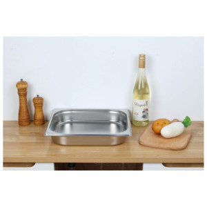 Bac Gastro GN 2/3 Inox - Sügavus 65 mm - 5,5 L - Dynasteel
