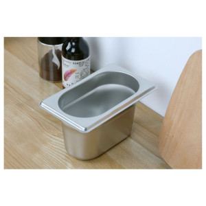 Bac Gastro GN 1/9 Inox - Sügavus 100 mm - 1 L - Dynasteel