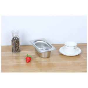 Bac Gastro GN 1/9 Inox - Sügavus 65 mm - 0,6 L