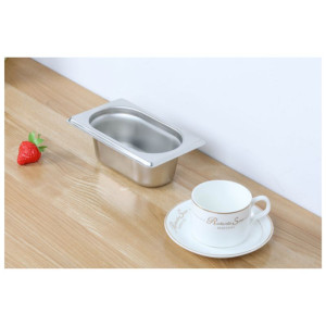 Bac Gastro GN 1/9 Inox - Sügavus 65 mm - 0,6 L