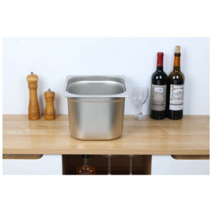 Bac Gastro GN 1/2 Inox - Sügavus 200 mm - 12,5 L - Dynasteel