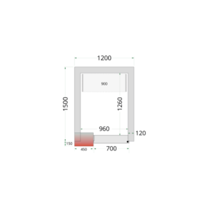 Negatiivne külmkamber - TEFCOLD 1200x1500 | Optimaalne ja ökonoomne toiduainete ladustamine | Gaas R290