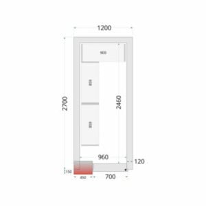 Negatiivne külmkamber TEFCOLD - 1200 x 2700: Lihtne ja ökonoomne ladustamine koos tasuta kohaletoimetamisega