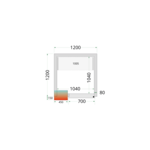 Positive Cold Room TEFCOLD 1200x1200 - Efficient storage solution for professionals