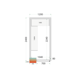 Chambre Froide Positive TEFCOLD - 1200x2400mm | Professionaalne ladustamine