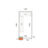 Chambre Froide Positive TEFCOLD - 1200x2400mm | Professionaalne ladustamine