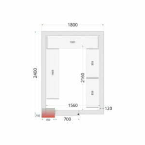 Kit Rayonnage pour Chambre Froide 1800 x 2400 | TEFCOLDEspace optimeeritud ja hügieen tagatud | Professionaalne ladustamine