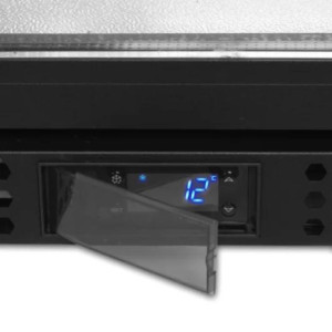 Klaasuksega tagumine külmik - 118 L TEFCOLD: elegantsus ja praktilisus teie värsketele toodetele