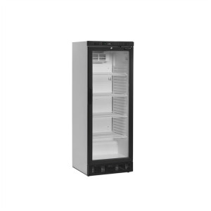TEFCOLD Klaasuksega Külmkapp Valge - 260 L, LED Valgustus & Pööratav Uks