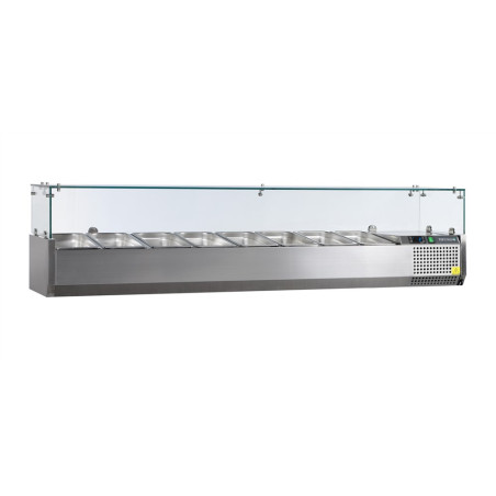 Saladette Statique - 8 GN 1/4 - 53 L TEFCOLD - Roostevaba Teras