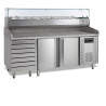 Meubel Pizza GN 1/3 ja GN 1/6 - 2 ust ja 7 sahtlit | TEFCOLD