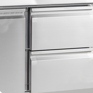 Roostevabast terasest GN 1/1 pitsa lett - 3 täisust TEFCOLD PT1365 | Jahutus 400L, automaatne sulatus | Fourniresto