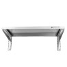 Roostevabast terasest seinariiul kinnitusliistudel - L 800 x S 400 mm | Dynasteel