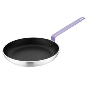 Alumiiniumist mittelibisev pann Ø 240mm, lilla käepide Hygiplas - Teflon Platinum Plus kattega