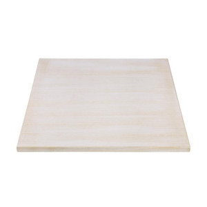 Plateau de Table Carré Pré-percé Vintage Blanc 700 mm Bolero - Kvaliteetne vitspuit