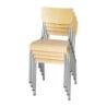 Galvaniseeritud puidust tool - 4-osaline komplekt Bolero