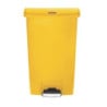 Large Yellow Front Pedal Bin 68 L Rubbermaid: Impeccable hygiene and professional practicality