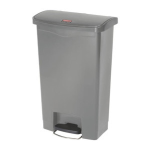 Front Pedal Bin Grey 50L - Hygienic & Practical | Rubbermaid