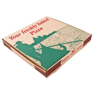 Pakendatud kompostitavad pizzakarbid 311mm - 100 tükki pakendis FourniResto