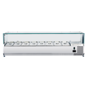 Saladette Jahutatud Klaasitud - 8 x GN 1/3 - Dynasteel