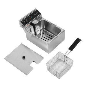 Friteuse Professionnelle 10 L 3000 W Roostevaba teras — Termostaat
