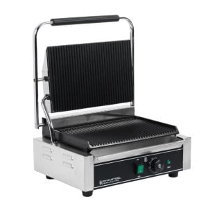 Grill Panini Pro 2200 W Rihveldatud 340x220 mm Roostevaba Teras
