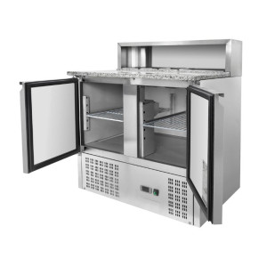 Külmutatud pitsa mööbel - 2 ust - 5 GN 1/6 anumat - Dynasteel
