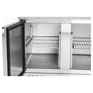 Külmutatud pitsa mööbel - 2 ust - 5 GN 1/6 anumat - Dynasteel