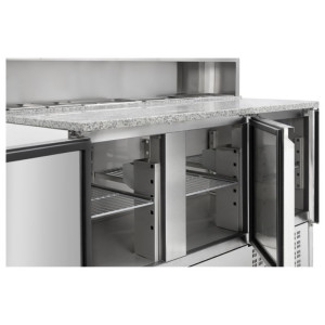 Külmutatud pitsamööbel - 3 ust - 8 GN 1/6 anumat - Dynasteel