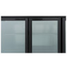 Refrigerated Back Bar 328 L 3 Glass Doors Black