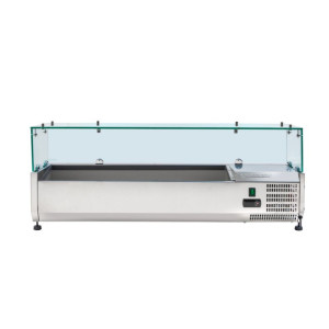 Klaasitud jahutatud salatibaar 5 x GN 1/4 - Dynasteel