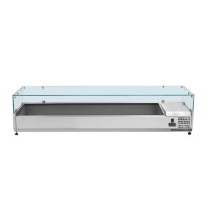 Saladette Jahutatud Klaasitud Pealeasetatav - 9 x GN 1/3 - Dynasteel