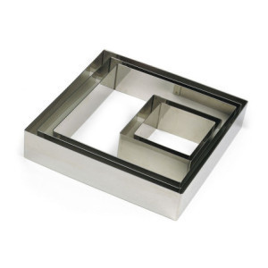 Ruutvorm Roostevaba Teras 80x80 mm - Gobel, professionaalne kondiitritarvik