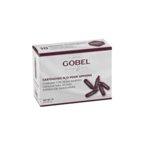 N₂O gaasikapslid - 10 tk komplekt Gobel sifoonidele