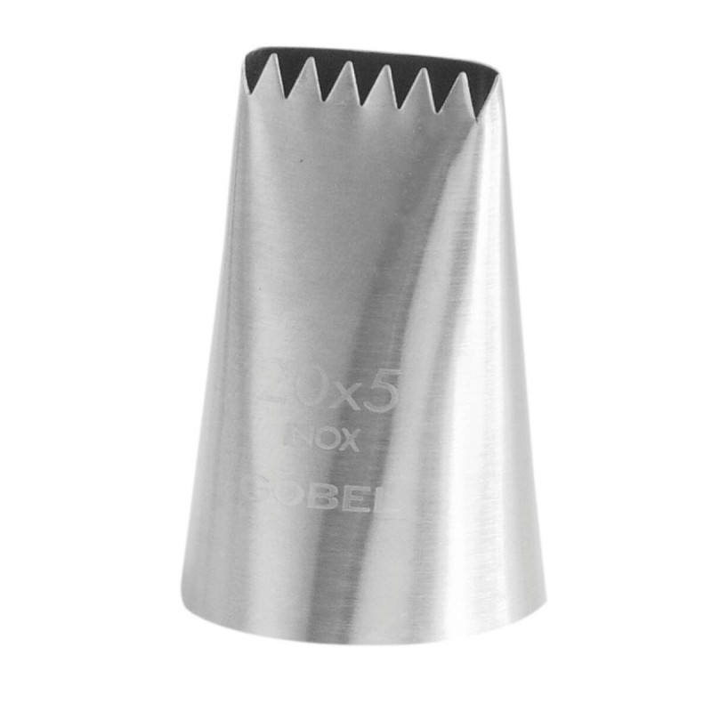 Douille à Bûche Cannelée Inox 6 Dents - Gobel 20x5 mm Douille à Bûche Cannelée Inox 6 Dents - Gobel 20x5 mm