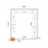 Chambre Froide Positive TEFCOLD 2400 x 2700 - Optimaalne säilitamine professionaalidele.