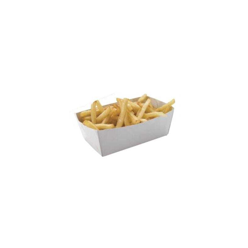 Barquettes Carton Blanc - L 120 x P 70 mm - Partii 250 - FourniResto Barquettes Carton Blanc - L 120 x P 70 mm - Partii 250 - FourniResto