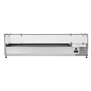 Klaasitud külmsalatilaud - 7 x GN 1/3 - Dynasteel