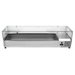 Klaasitud külmsalatilaud - 7 x GN 1/3 - Dynasteel