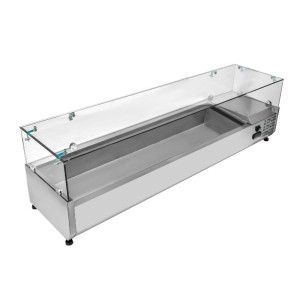 Saladette Jahutatud Klaasitud - 8 x GN 1/3 - Dynasteel