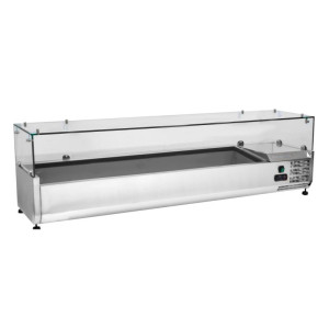 Saladette Jahutatud Klaasitud - 8 x GN 1/3 - Dynasteel