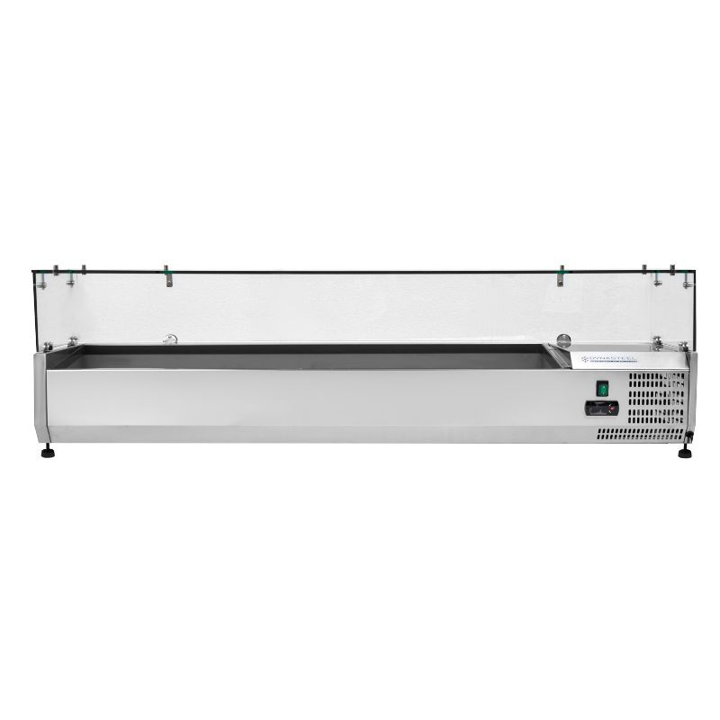 Refrigerated Countertop Display Saladette - 8 x GN 1/3 - Dynasteel