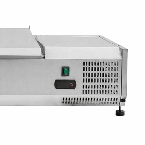 Saladette külmik, mida saab paigaldada roostevabast terasest kaanega - 6 x GN 1/3 - Dynasteel