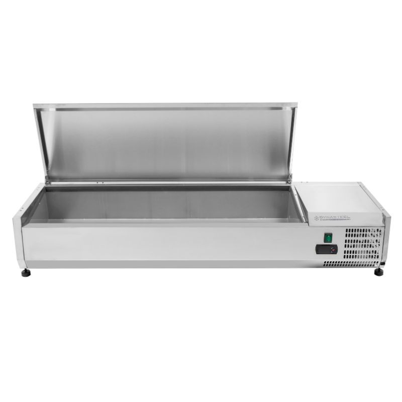 Saladette külmik, mida saab paigaldada roostevabast terasest kaanega - 6 x GN 1/3 - Dynasteel Saladette külmik, mida saab paigaldada roostevabast terasest kaanega - 6 x GN 1/3 - Dynasteel