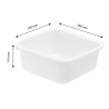 Cuvette Carrée - 4,5L - Valge - Gilac