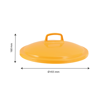 Kaan 50 L konteineri jaoks HACCP - Kollane - Gilac
