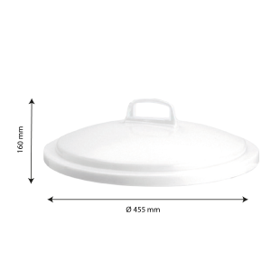 Kaanega konteiner - 50L - Valge - Gilac