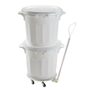 Kaanega konteiner - 50L - Valge - Gilac