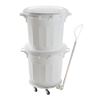 Kaanega konteiner - 50L - Valge - Gilac