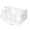Täis kast 60 L - 600 x 400 - Valge - Gilac